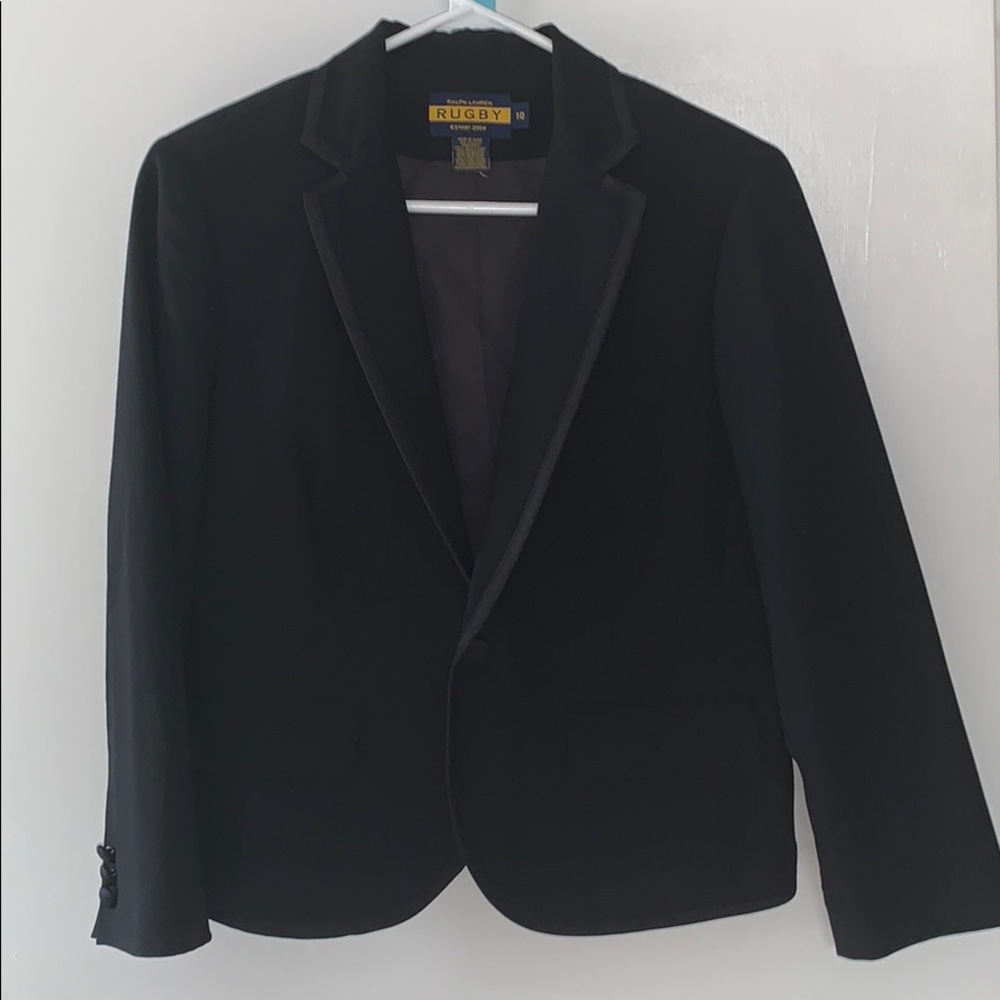 Rugby Ralph Lauren Black Tuxedo Blazer